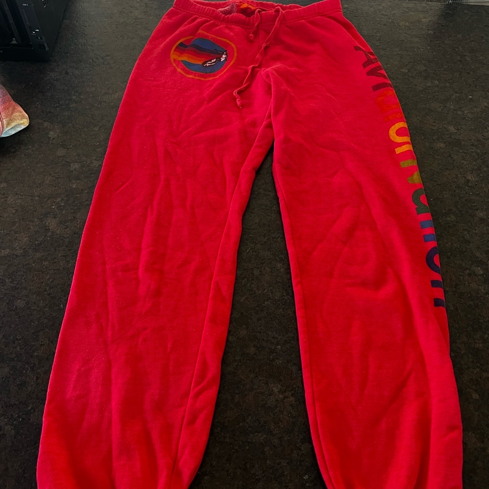 Aviator Nation Red sweatpants. Medium. Great condition!